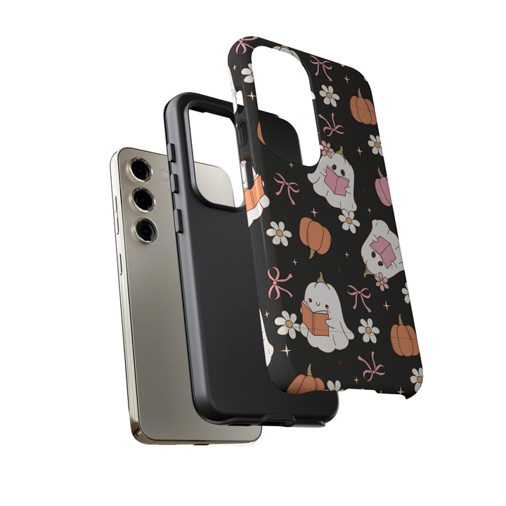 Cute Ghost Phone Case | Fall Aesthetic, Halloween Gift, Phone Accessories, Spooky Decor, Book Lover