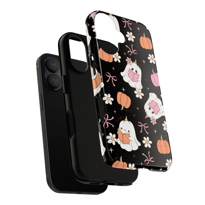 Cute Ghost Phone Case | Fall Aesthetic, Halloween Gift, Phone Accessories, Spooky Decor, Book Lover