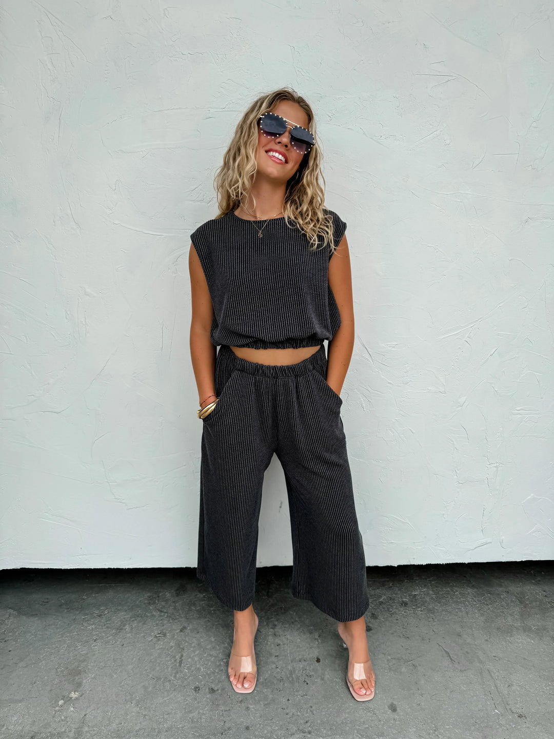 PREORDER: Maddie Cropped Pant Set