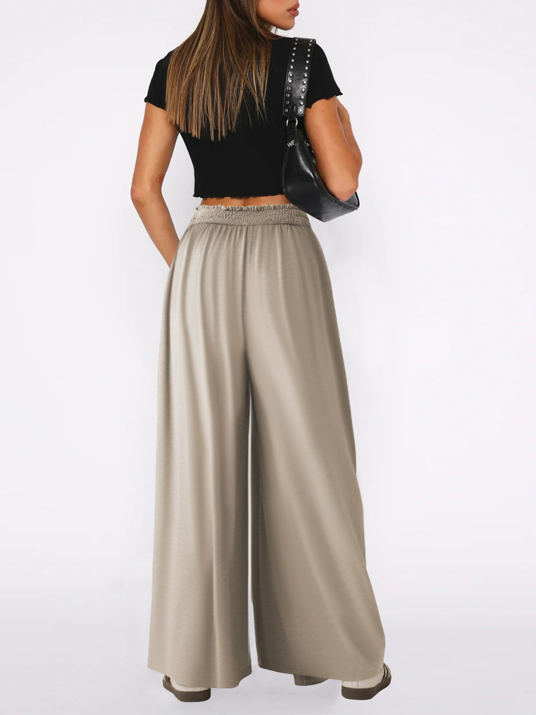 High Waist Wide Leg Pants