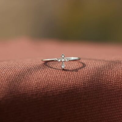 925 Sterling Silver Cross Ring-Ever Joy