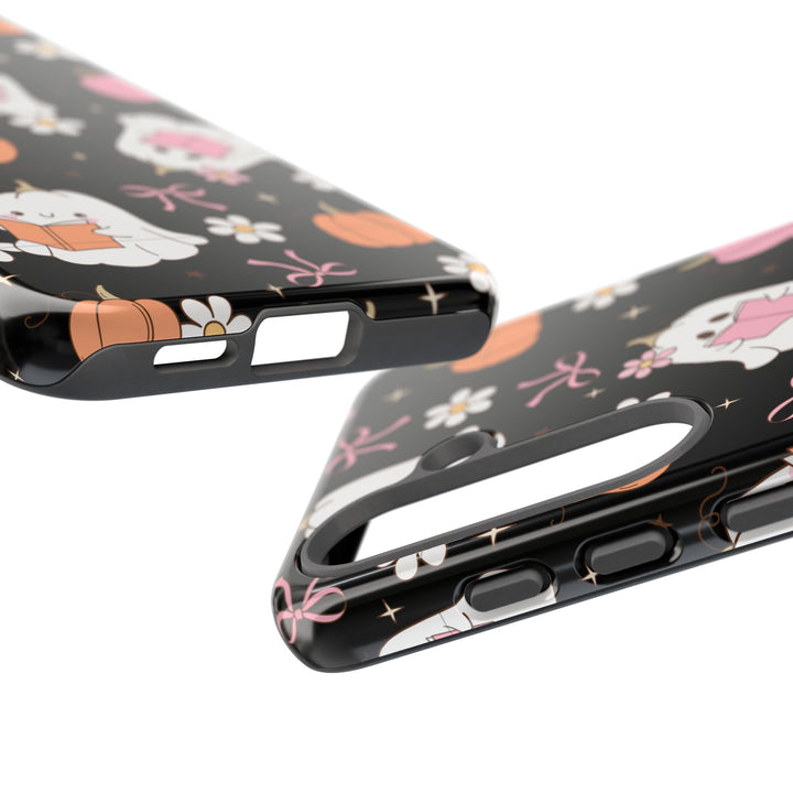 Cute Ghost Phone Case | Fall Aesthetic, Halloween Gift, Phone Accessories, Spooky Decor, Book Lover