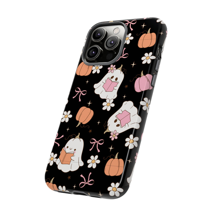Cute Ghost Phone Case | Fall Aesthetic, Halloween Gift, Phone Accessories, Spooky Decor, Book Lover