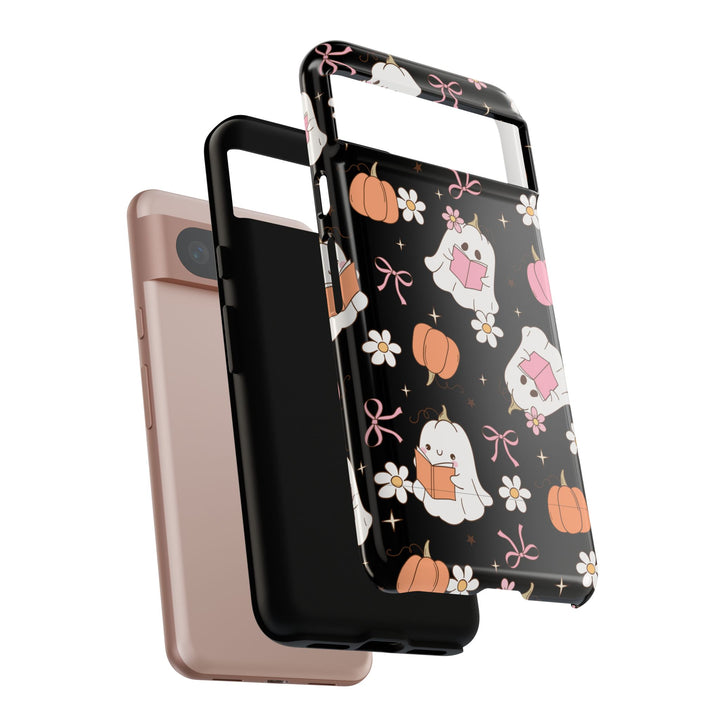 Cute Ghost Phone Case | Fall Aesthetic, Halloween Gift, Phone Accessories, Spooky Decor, Book Lover