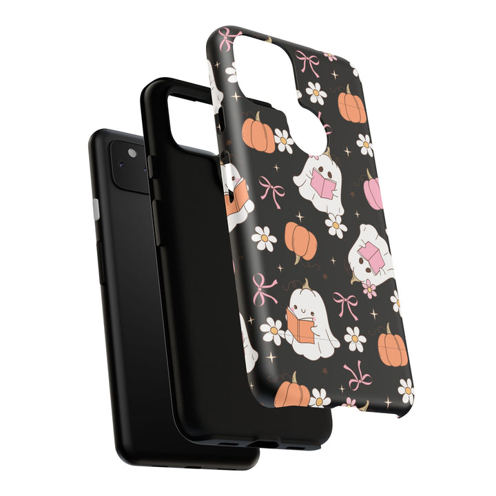 Cute Ghost Phone Case | Fall Aesthetic, Halloween Gift, Phone Accessories, Spooky Decor, Book Lover