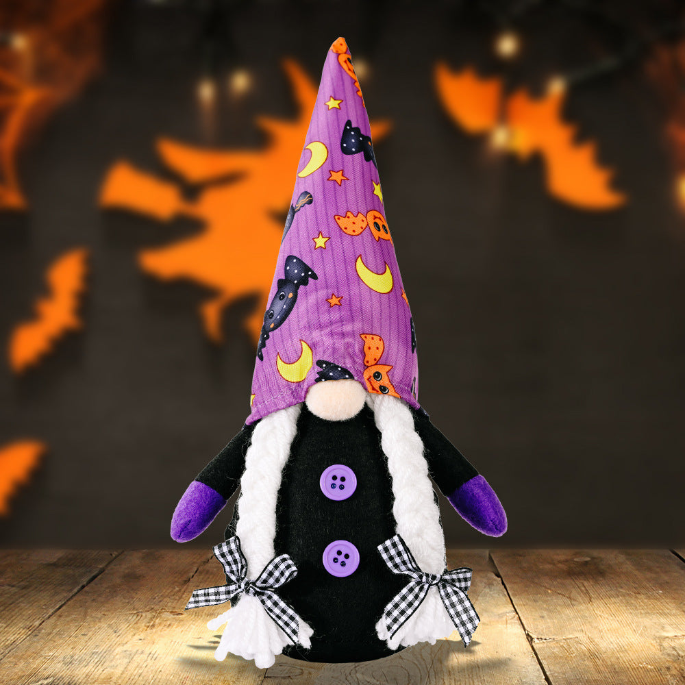 Halloween Pointed Hat Faceless Gnome