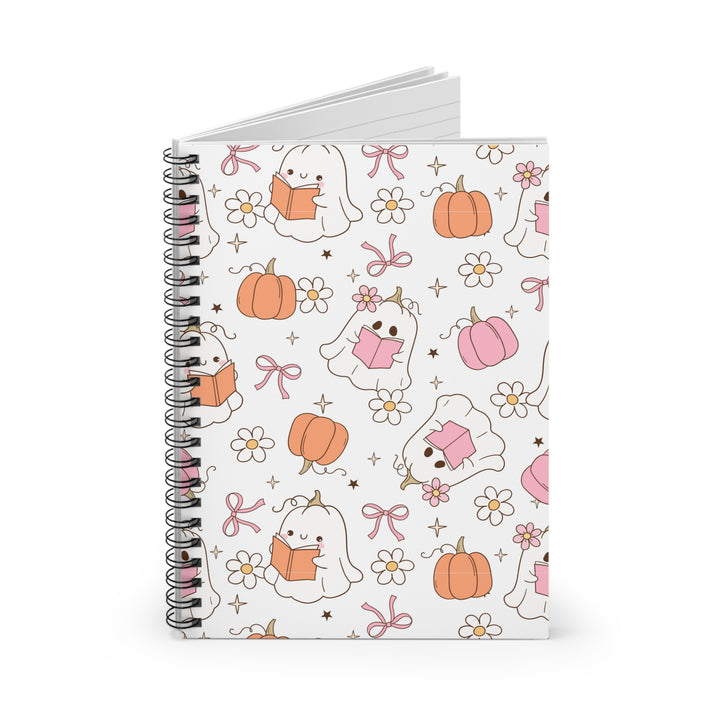 Spooky Cute Bookish Ghost Notebook – Pastel Halloween Journal for Readers & Writers
