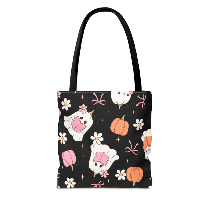 Whimsical Ghost Tote Bag | Cute Halloween Bag, Trick-or-Treat Tote, Fall Shopping Bag, Spooky Gift, Candy Bag