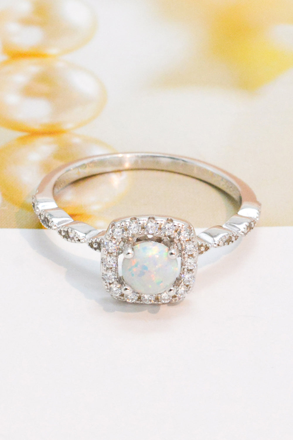 925 Sterling Silver Inlaid Opal Ring-Ever Joy