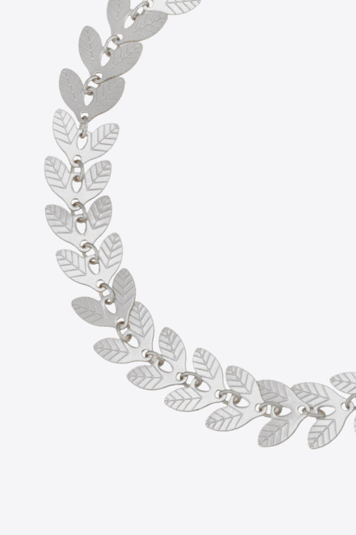 925 Sterling Silver Leaf Necklace-Ever Joy