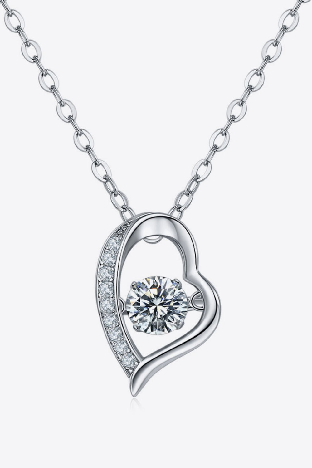 925 Sterling Silver Moissanite Pendant Necklace-Ever Joy