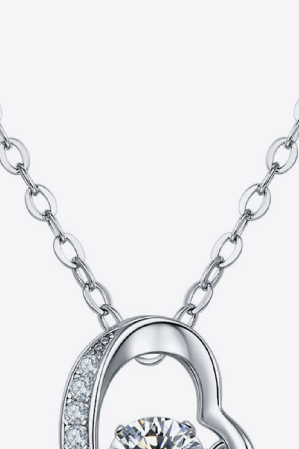 925 Sterling Silver Moissanite Pendant Necklace-Ever Joy