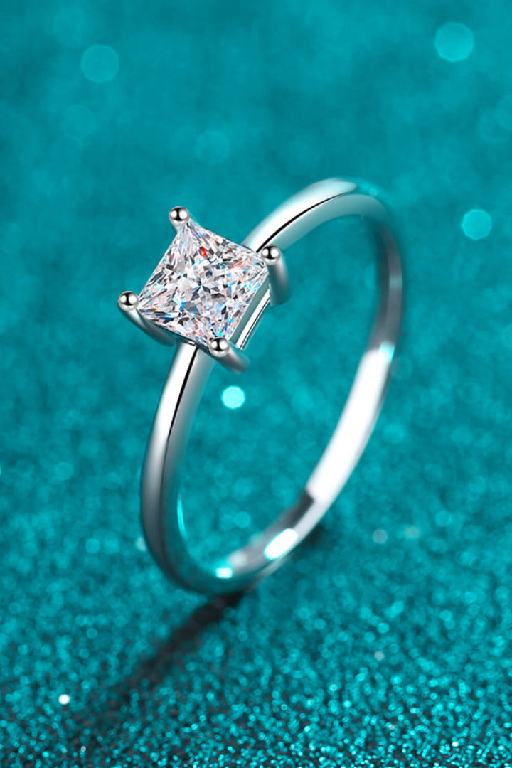 925 Sterling Silver Moissanite Solitaire Ring-Ever Joy