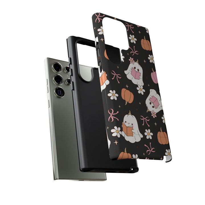 Cute Ghost Phone Case | Fall Aesthetic, Halloween Gift, Phone Accessories, Spooky Decor, Book Lover