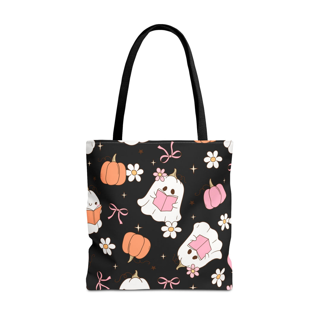 Whimsical Ghost Tote Bag | Cute Halloween Bag, Trick-or-Treat Tote, Fall Shopping Bag, Spooky Gift, Candy Bag