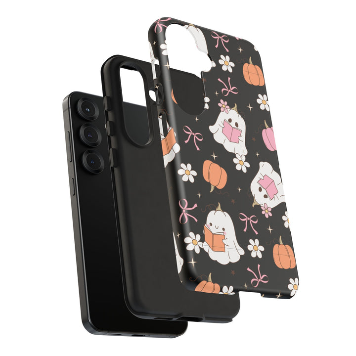 Cute Ghost Phone Case | Fall Aesthetic, Halloween Gift, Phone Accessories, Spooky Decor, Book Lover