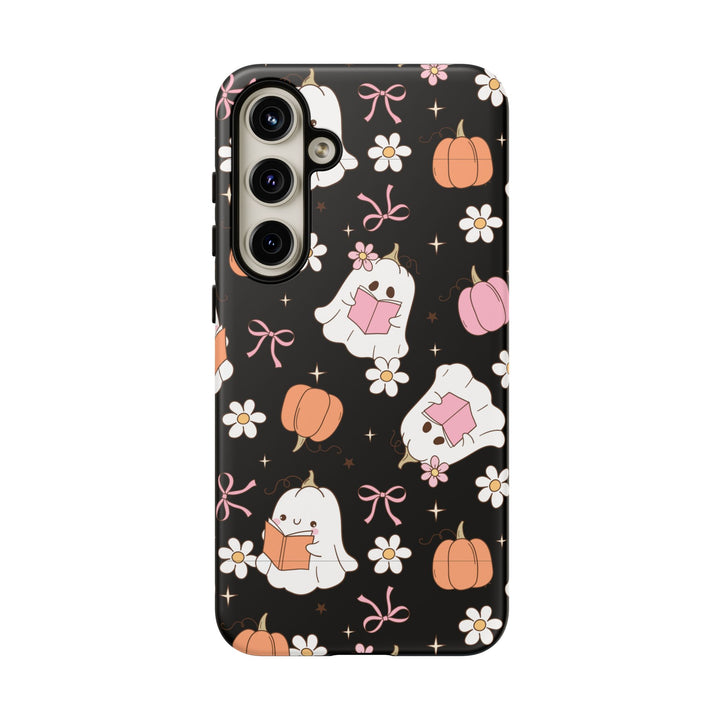 Cute Ghost Phone Case | Fall Aesthetic, Halloween Gift, Phone Accessories, Spooky Decor, Book Lover