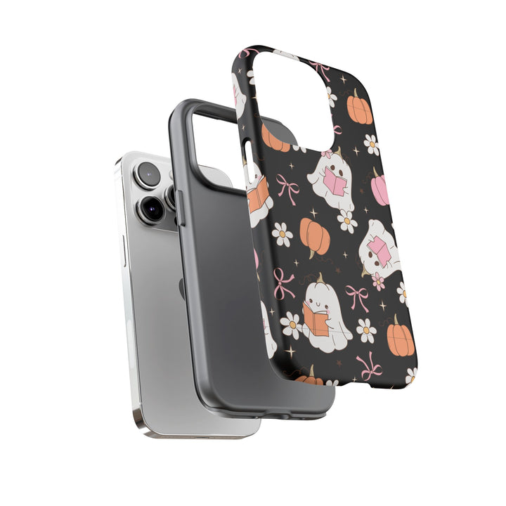 Cute Ghost Phone Case | Fall Aesthetic, Halloween Gift, Phone Accessories, Spooky Decor, Book Lover