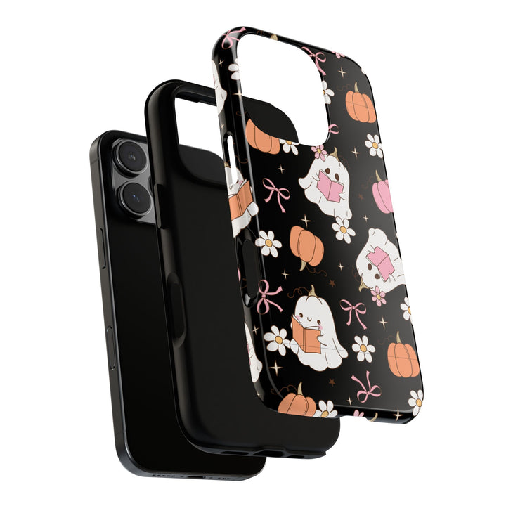 Cute Ghost Phone Case | Fall Aesthetic, Halloween Gift, Phone Accessories, Spooky Decor, Book Lover