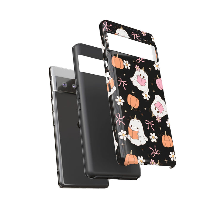 Cute Ghost Phone Case | Fall Aesthetic, Halloween Gift, Phone Accessories, Spooky Decor, Book Lover