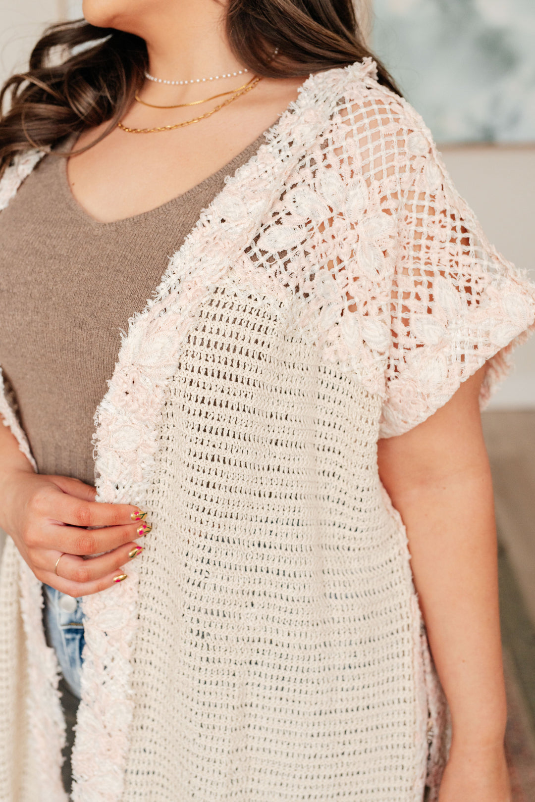 A Little Defiant Crochet Duster Kimono -5/2/2024-Ever Joy