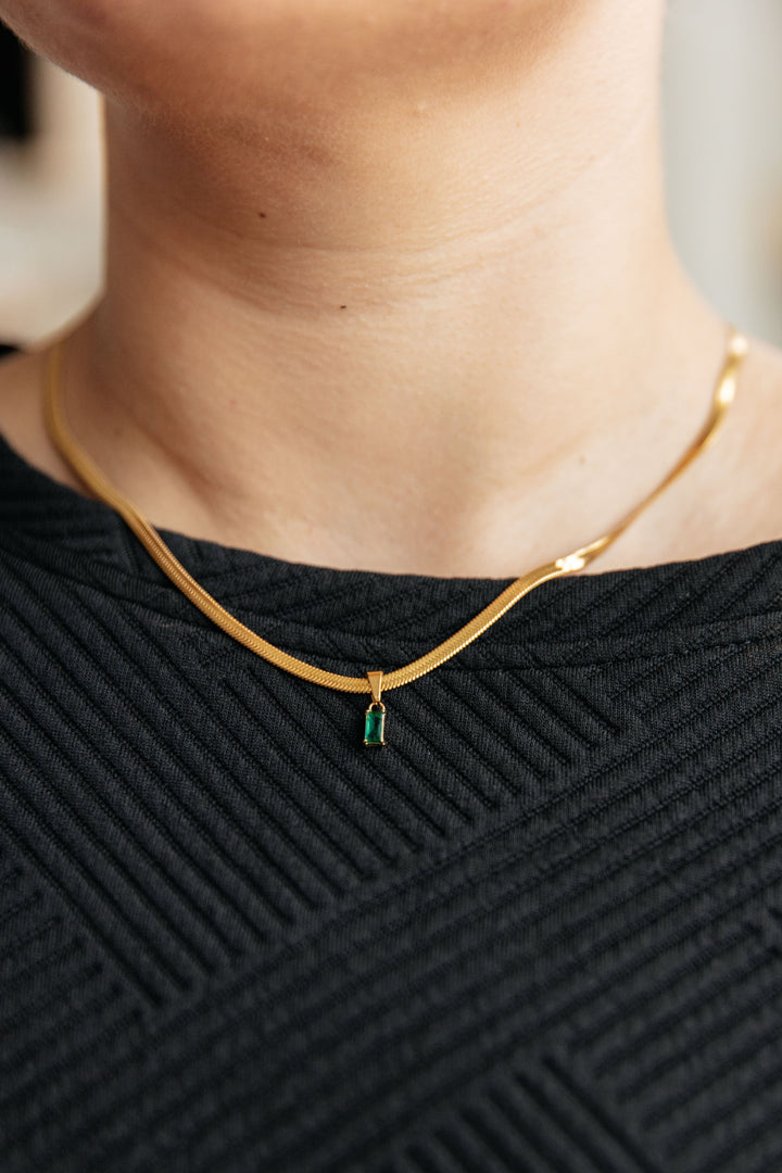 Womens - A Moment Like This Pendant Necklace In Green