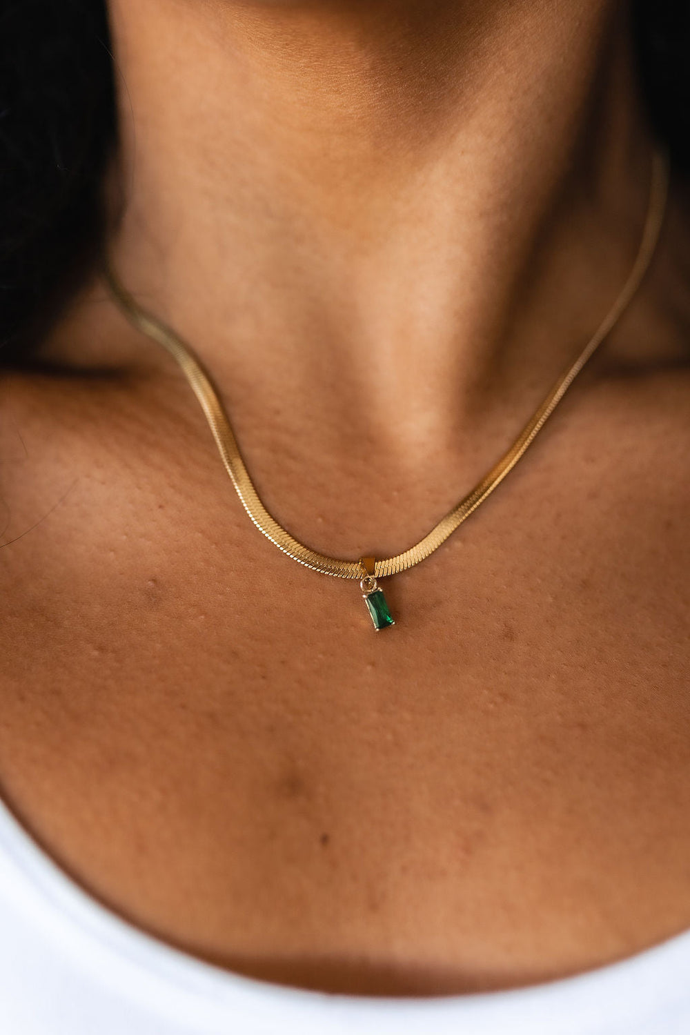 A Moment Like This Pendant Necklace in Green-Ever Joy