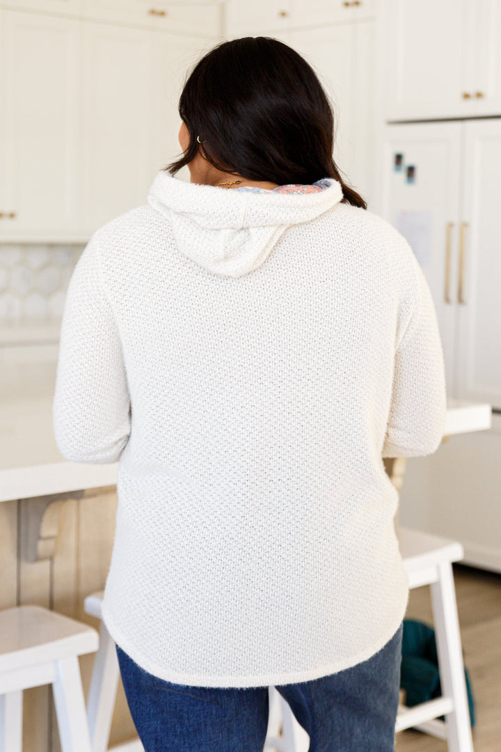 Layers - A Tad Chilly Waffle Knit Hoodie