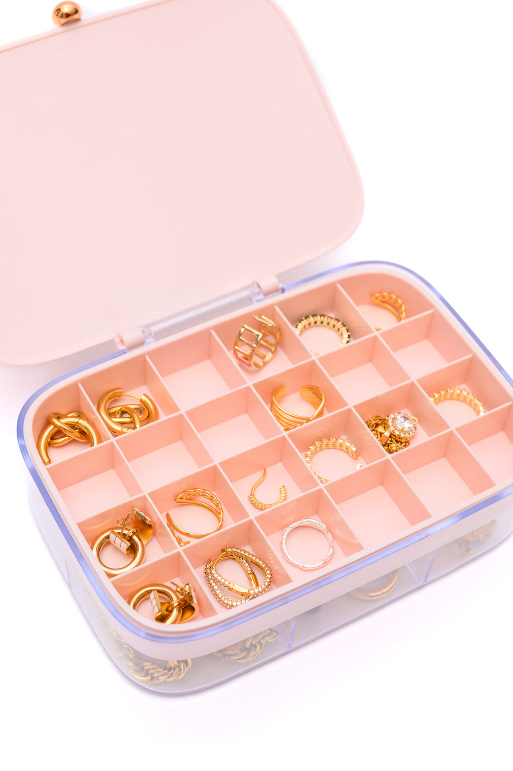 All Sorted Out Jewelry Storage Case in Pink-Ever Joy