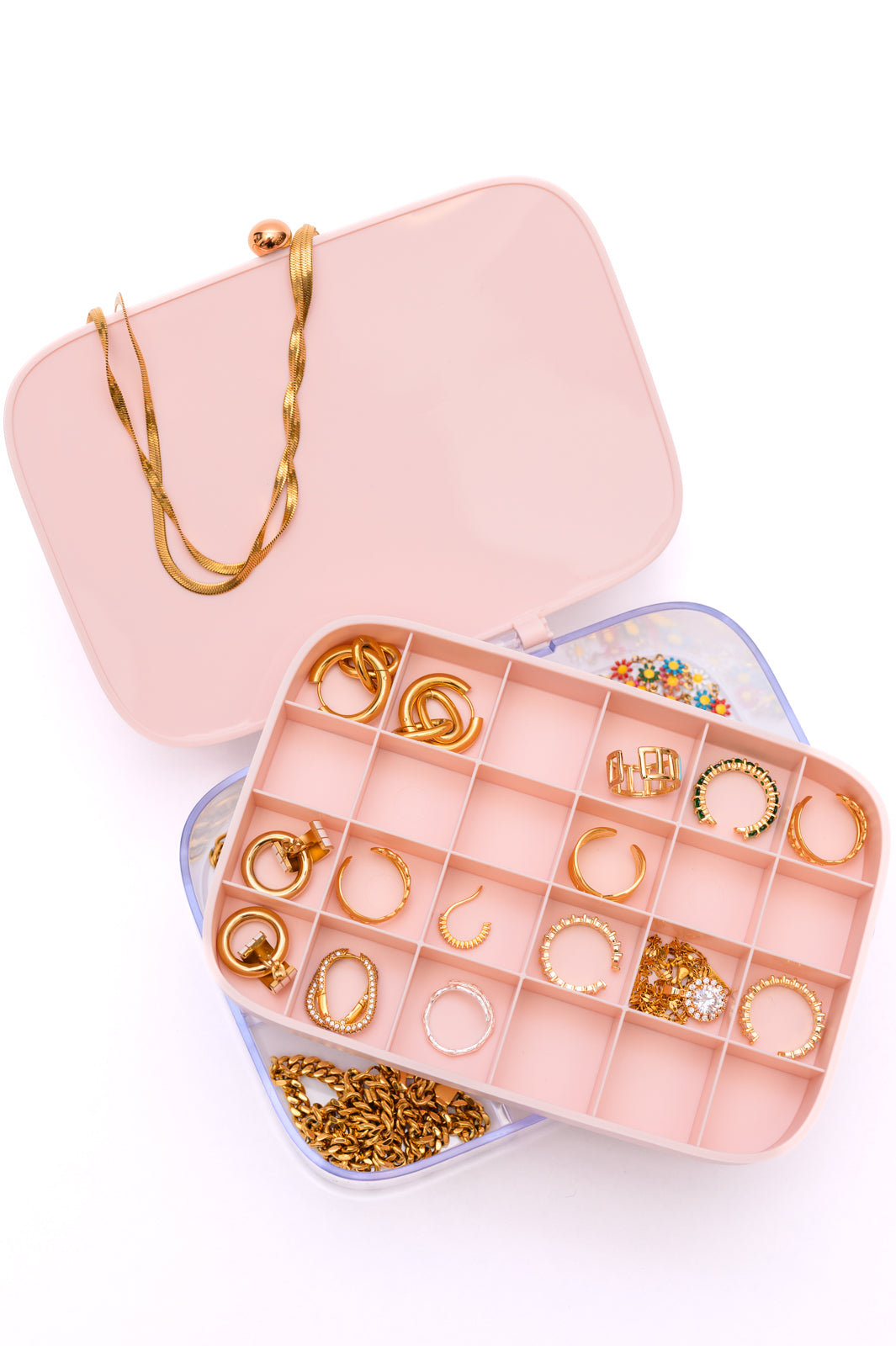 All Sorted Out Jewelry Storage Case in Pink-Ever Joy