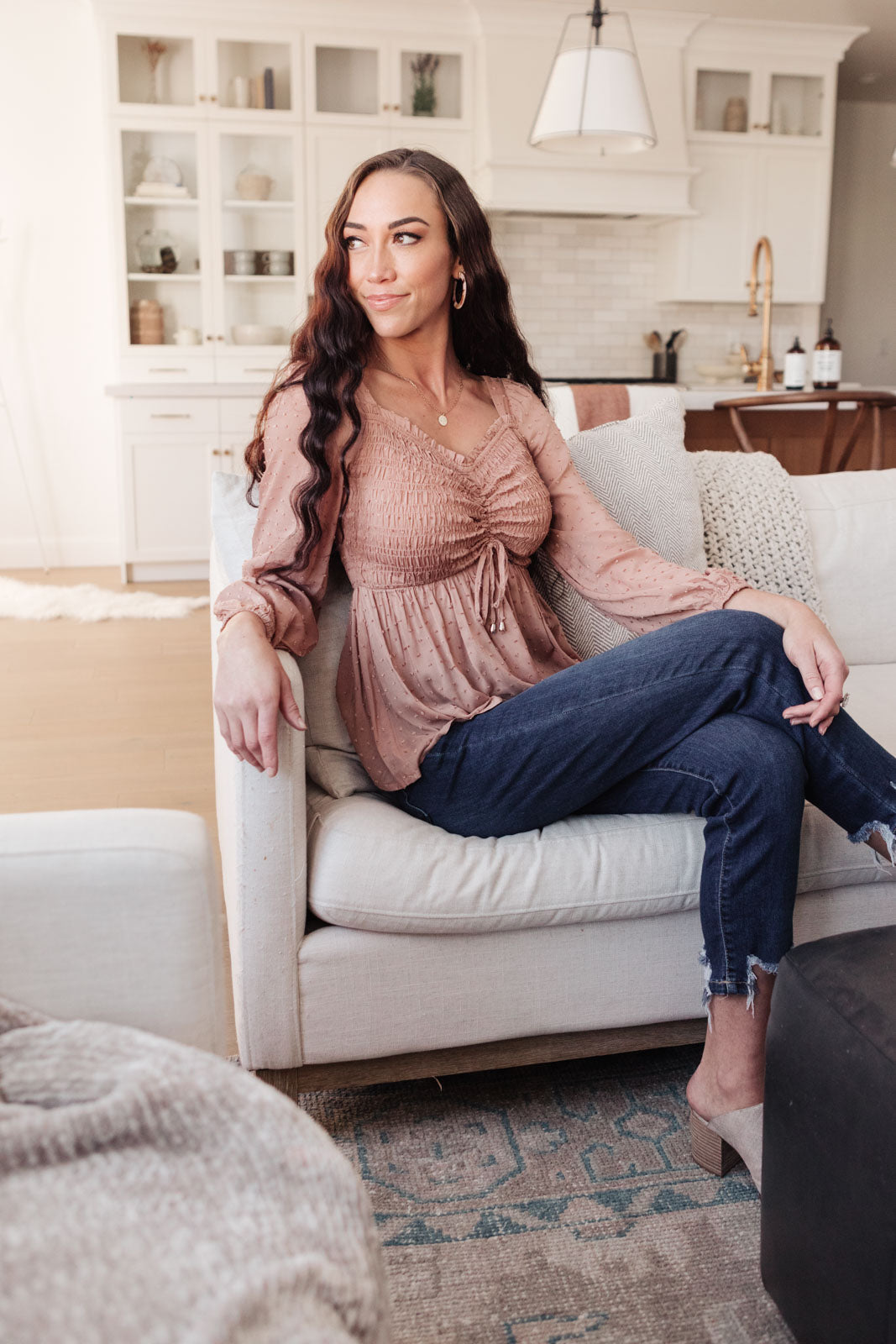 Always Lovely Top In Mauve-Ever Joy