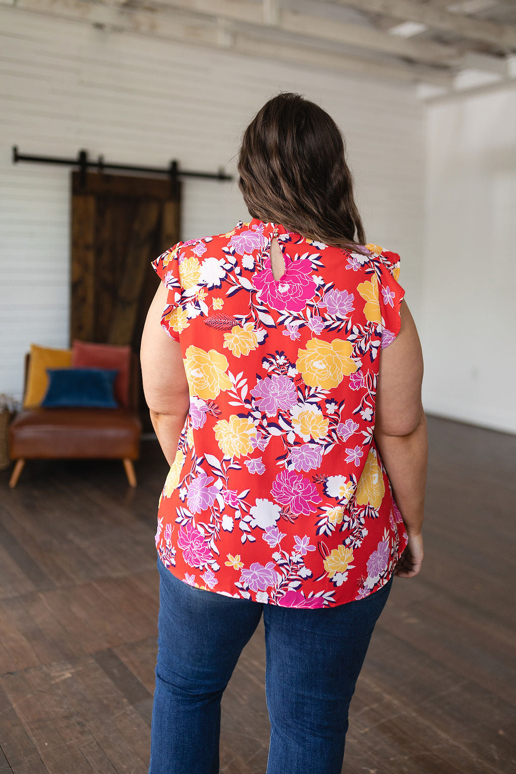 Among The Flowers Floral Top-Ever Joy