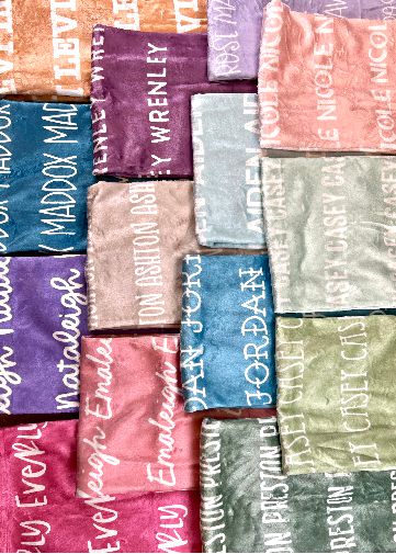 Womens - PREORDER: Custom Name Blanket In Assorted Colors