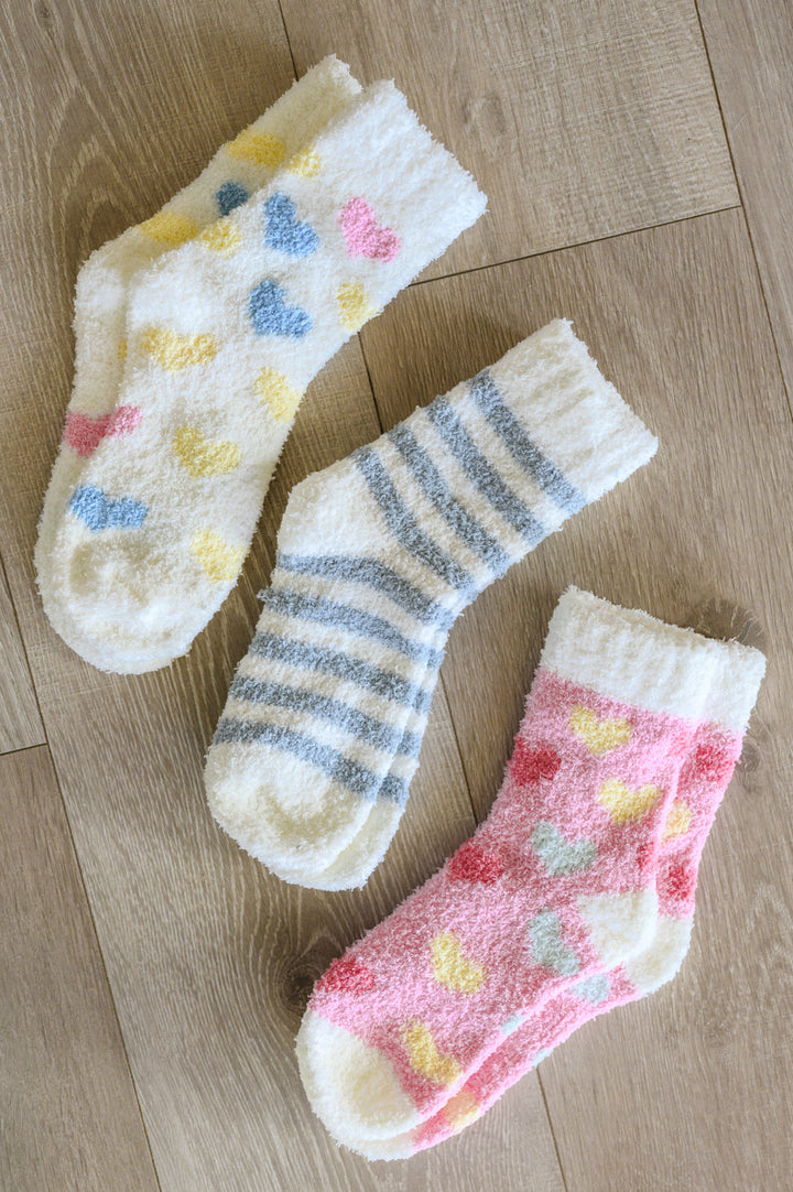 Womens - Be Mine Softest Cloud Socks Set Of 3