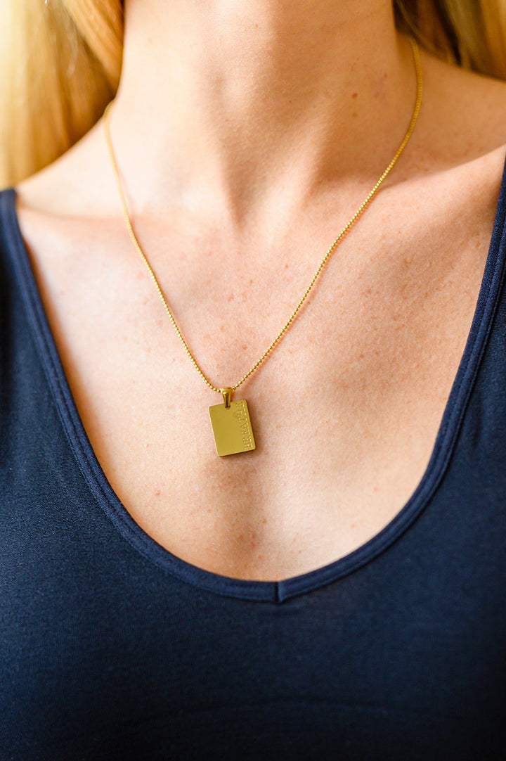 Womens - Breathe Pendent Necklace