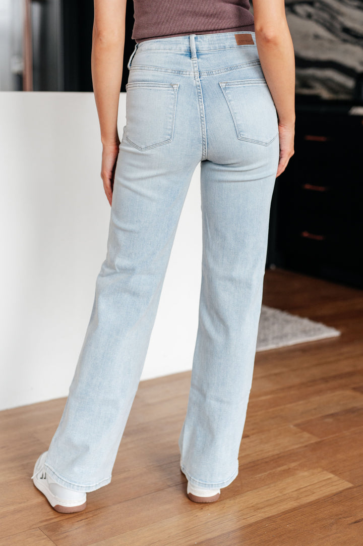 Womens - Brooke High Rise Control Top Vintage Wash Straight Jeans