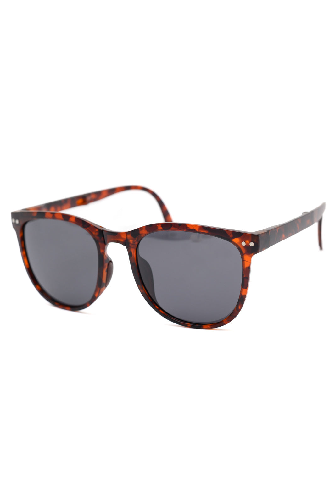 Womens - Collapsible Girlfriend Sunnies & Case In Tortoise Shell