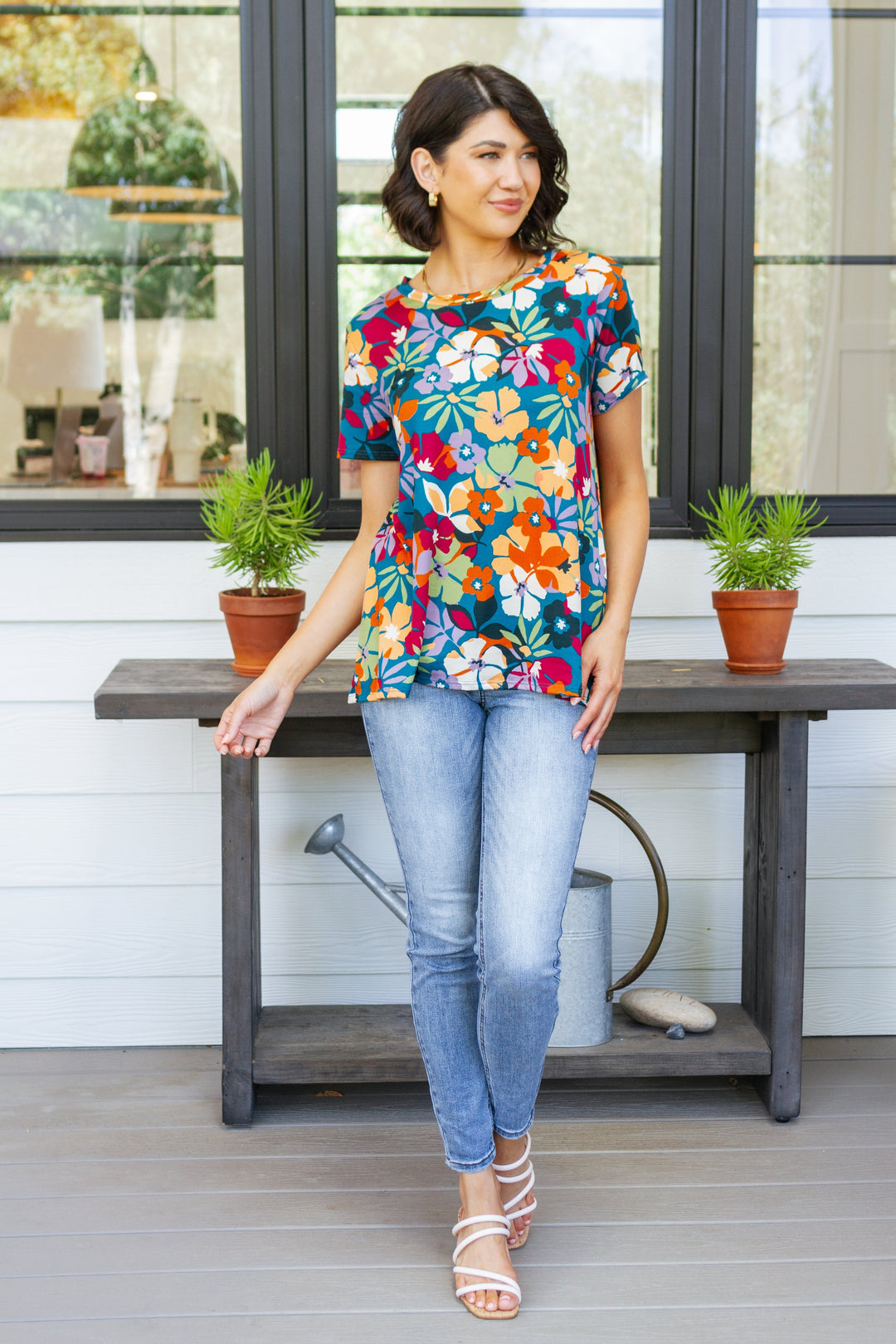 Womens - Can't Stop The Beat Floral Top