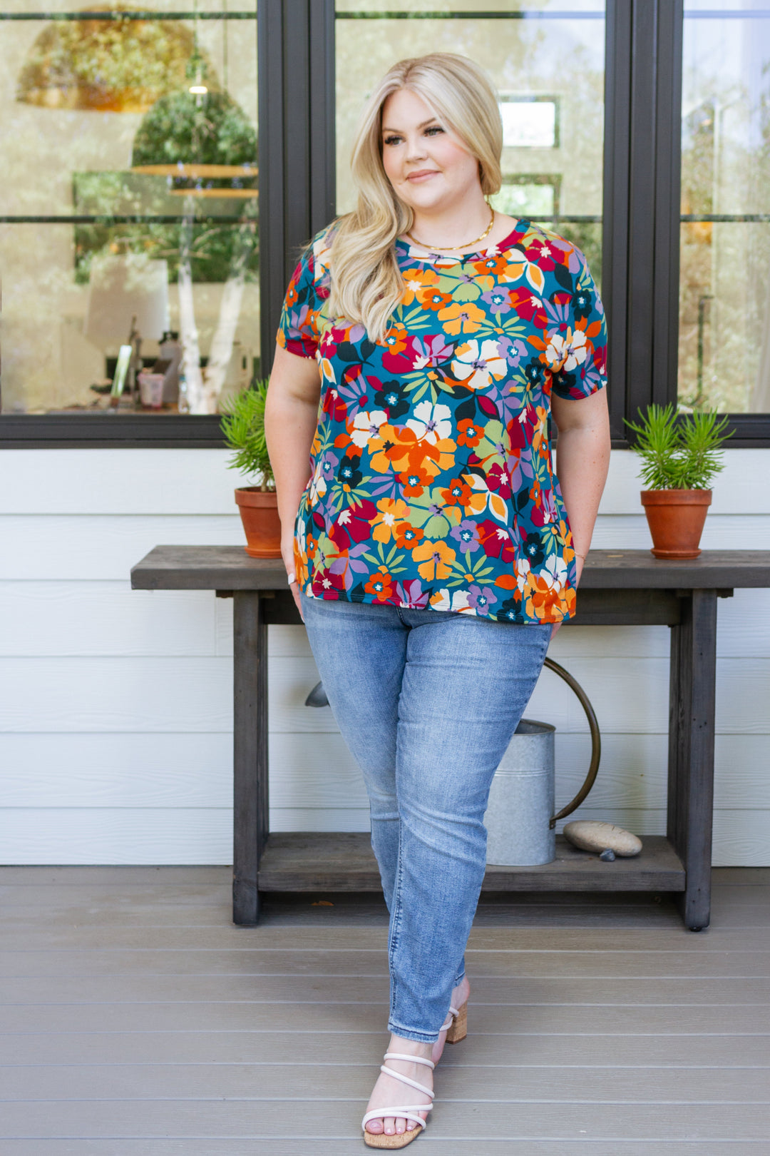 Womens - Can't Stop The Beat Floral Top