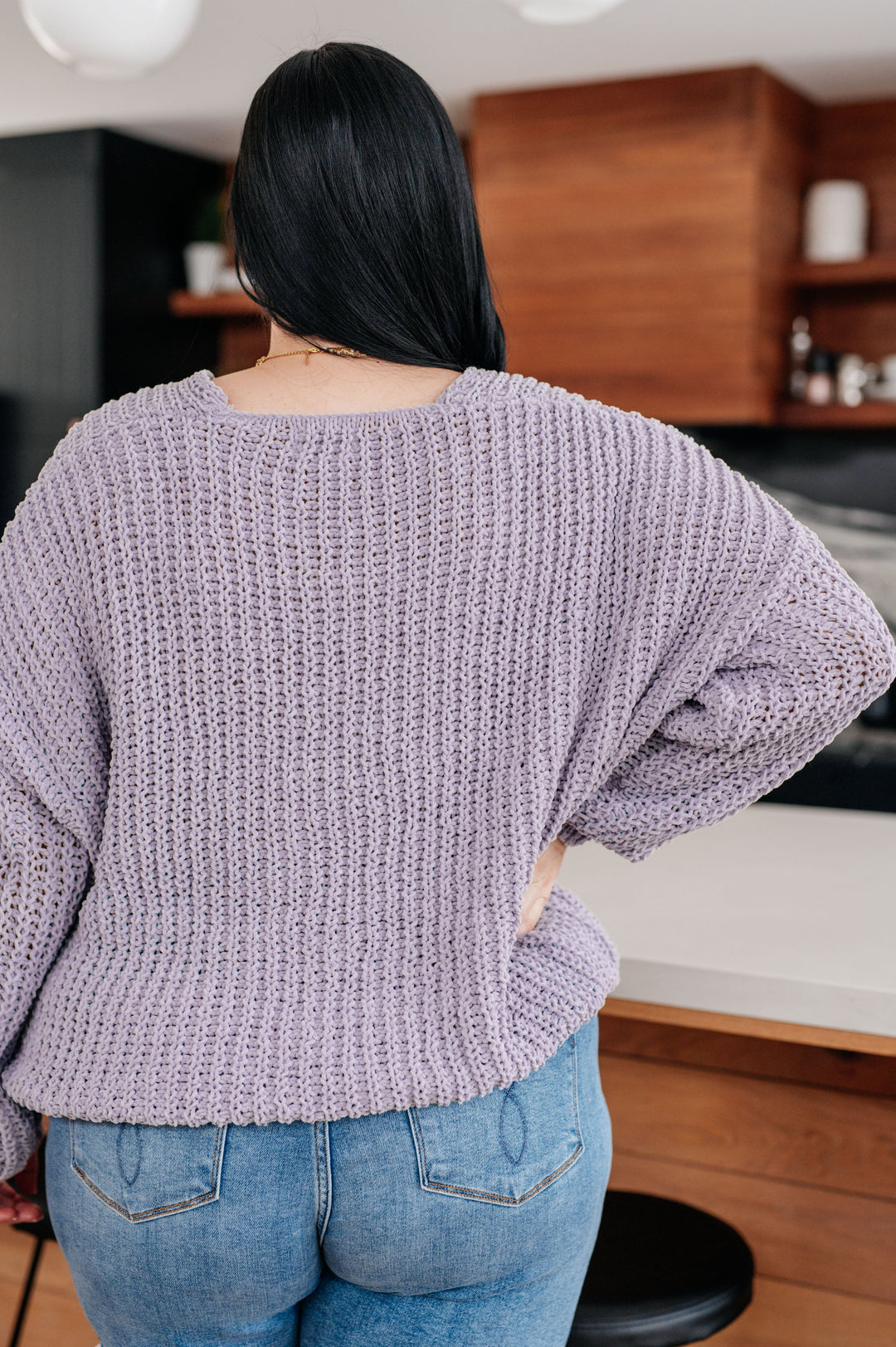 Womens - Captured My Interest Chunky V-Neck Sweater