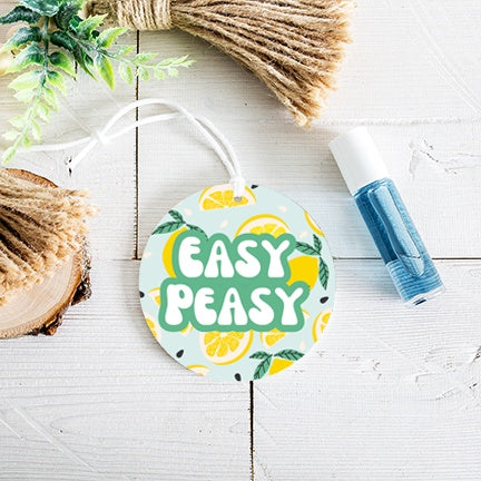 Car Freshie - Easy Peasy Re-Scentable Car Freshener