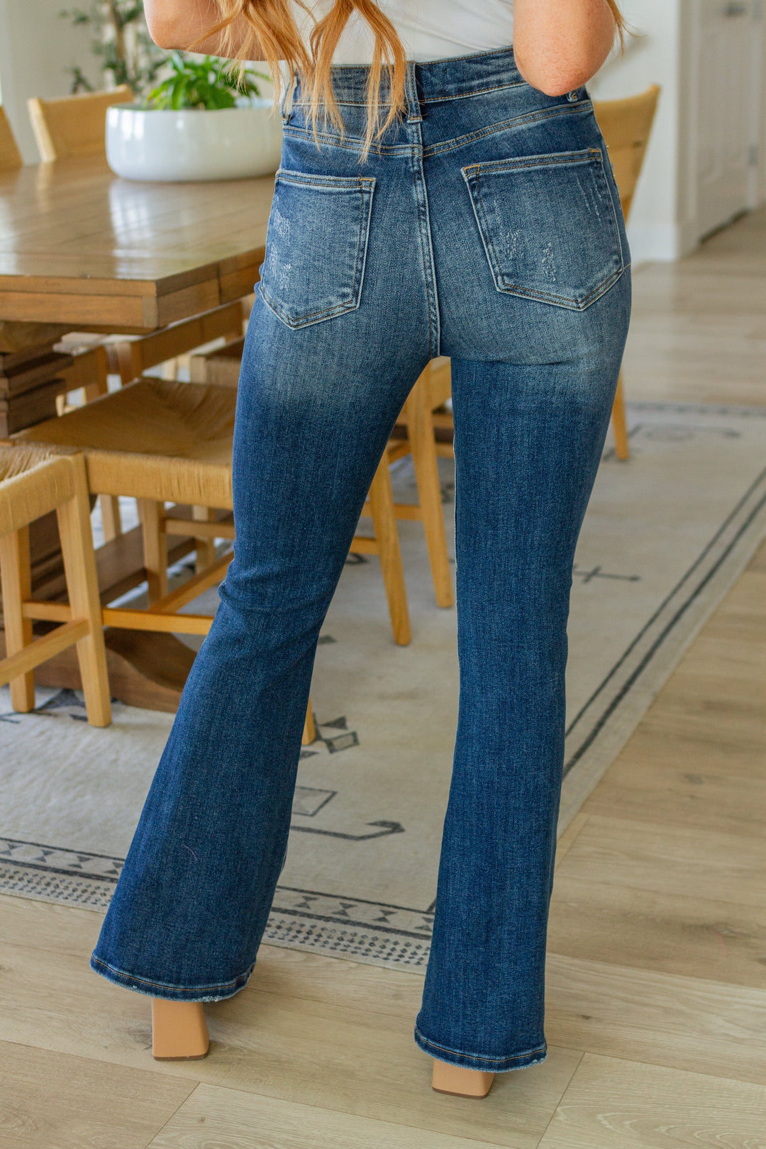 Womens - Carina High Rise Vintage Wash Flare Jeans