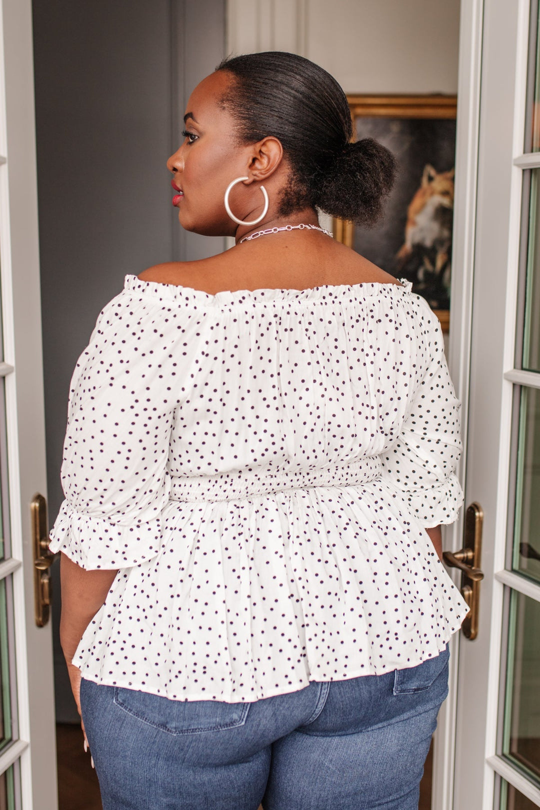 Womens - Chose Me Dotted Top