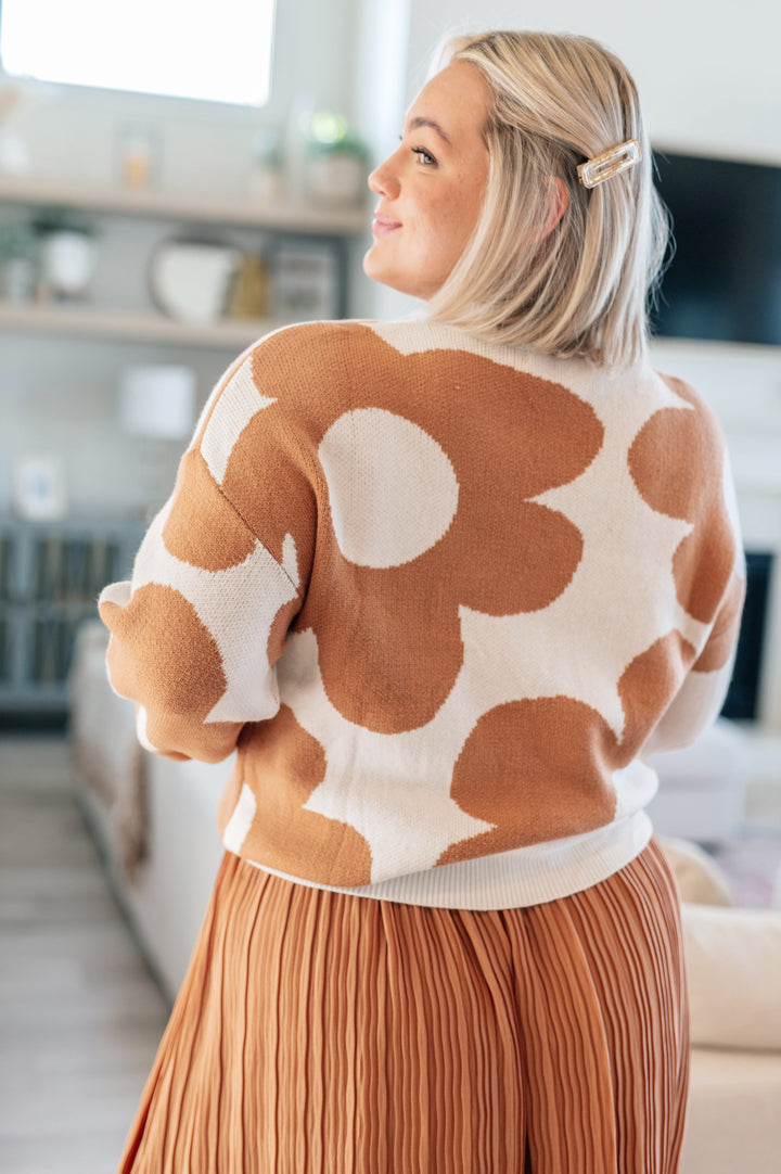 Womens - Bigger Is Better Mod Floral Sweater