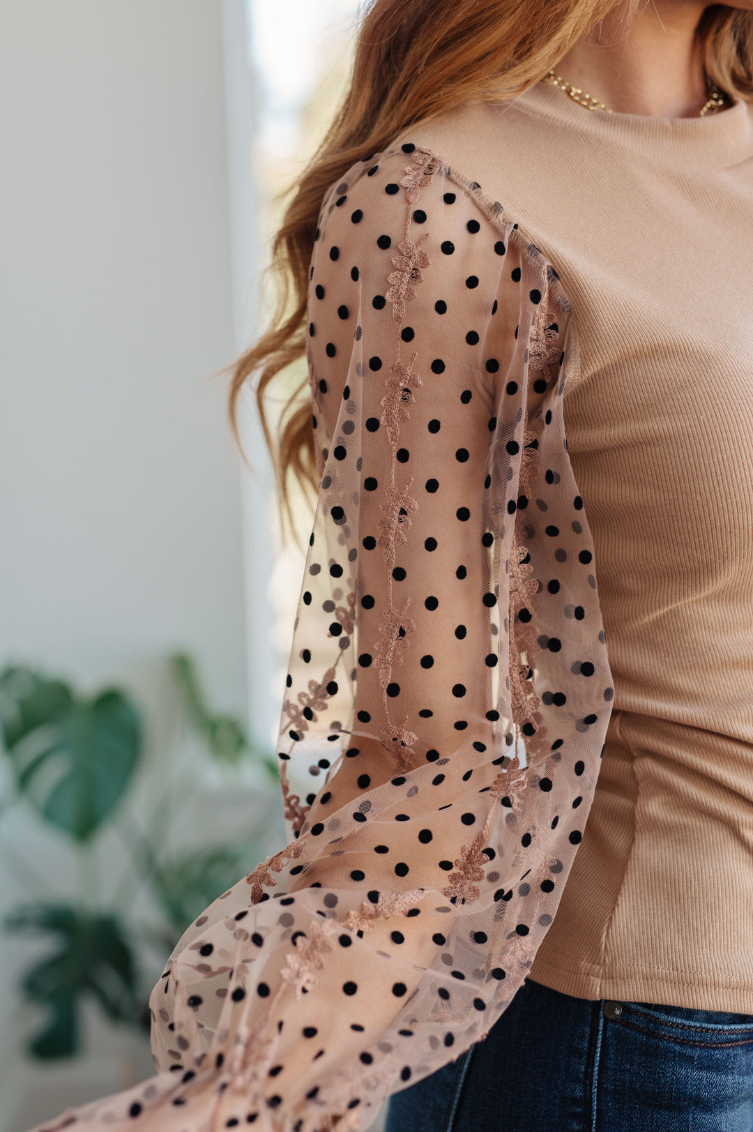 Womens - Dots On My Sleeves Blouse