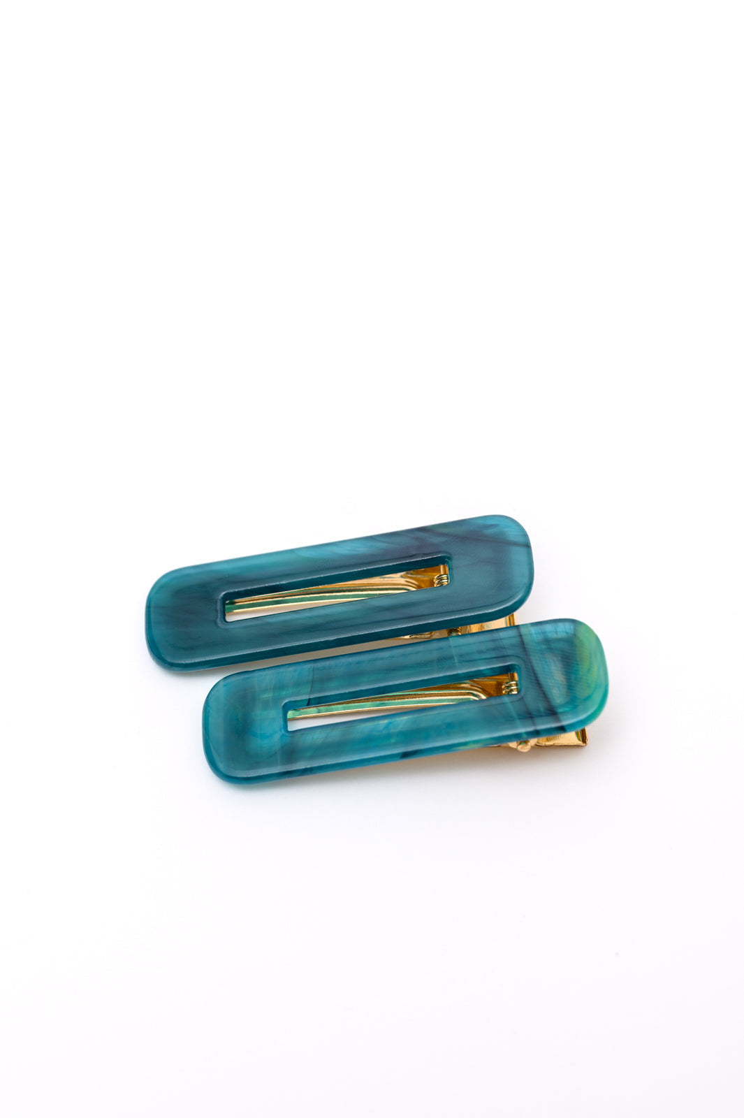 Womens - Double Trouble 2 Pack Hair Clip In Sea Blue