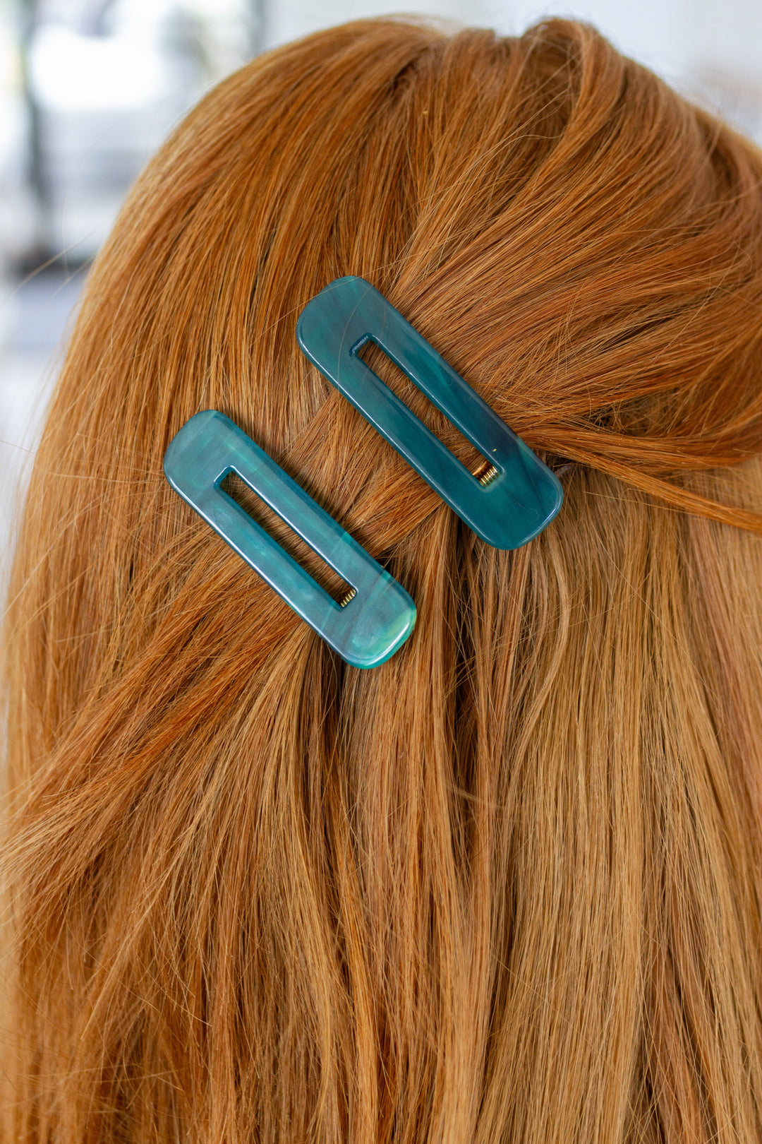 Womens - Double Trouble 2 Pack Hair Clip In Sea Blue