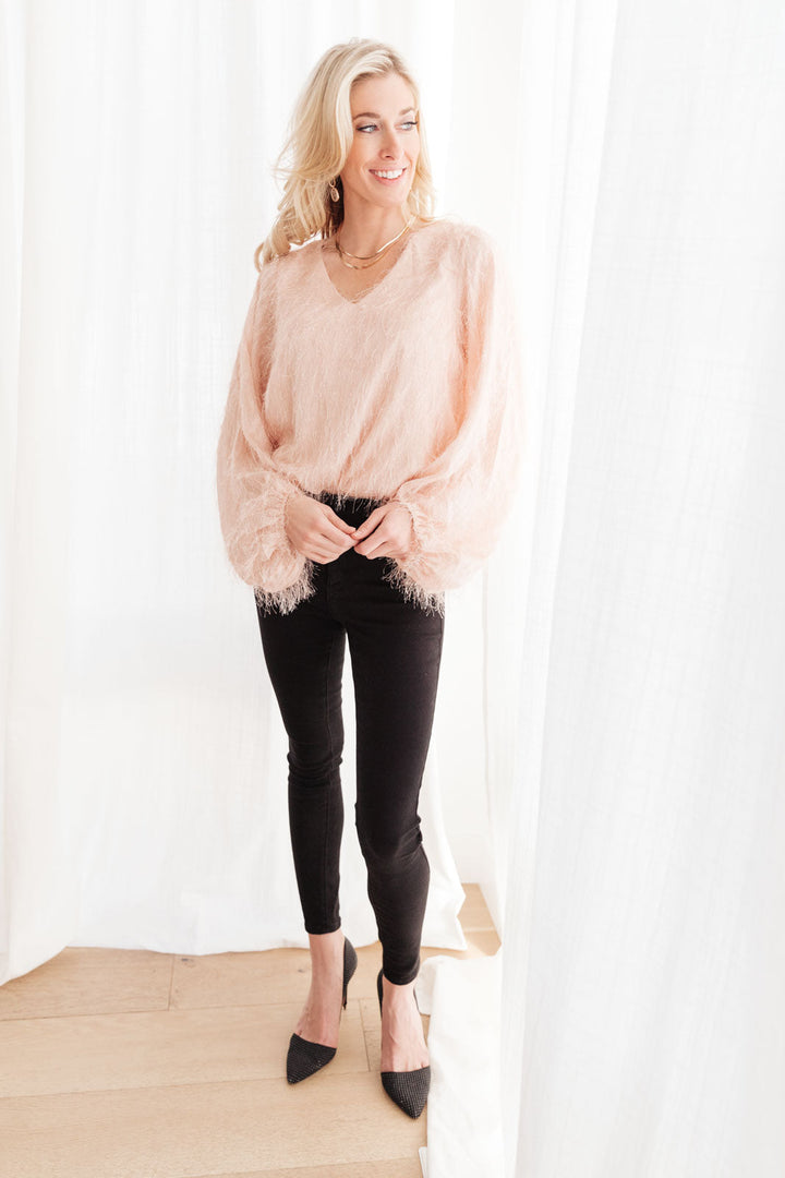 Womens - Express Yourself Top In Peach