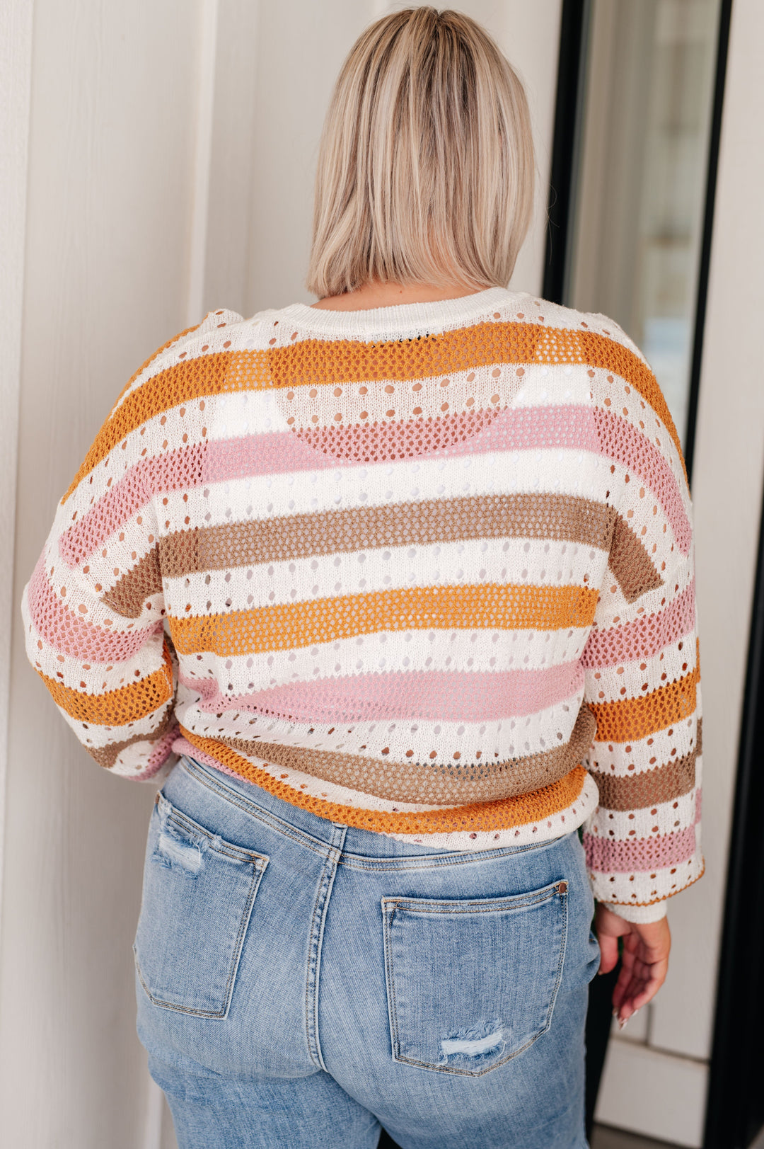 Womens - First In Line Striped Sweater