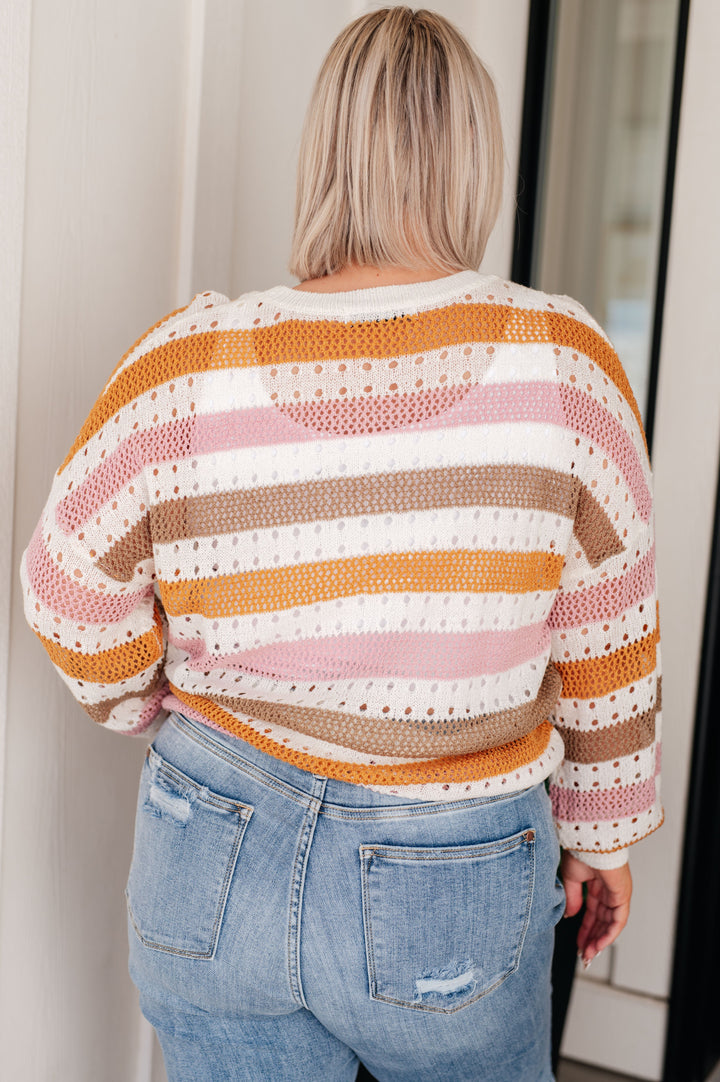 Womens - First In Line Striped Sweater
